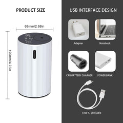 Waterless Essential Oil Diffuser White-2 back view