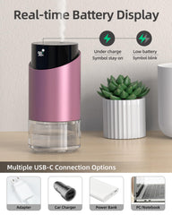 Car-friendly diffuser designed to fit standard cup holders