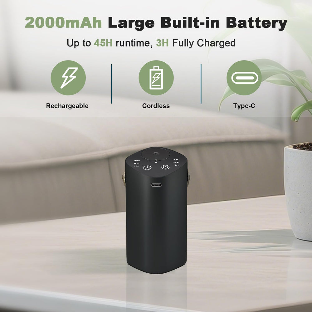 Diffuser nozzle with 5-20mL oil bottle compatibility