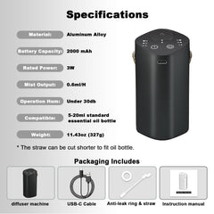 Product packaging and included accessories