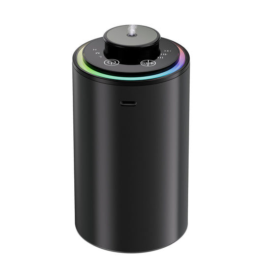 Front view of Waterless Essential Oil Diffuser in Black