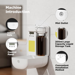 Twin-fluid cold mist diffusion technology diagram