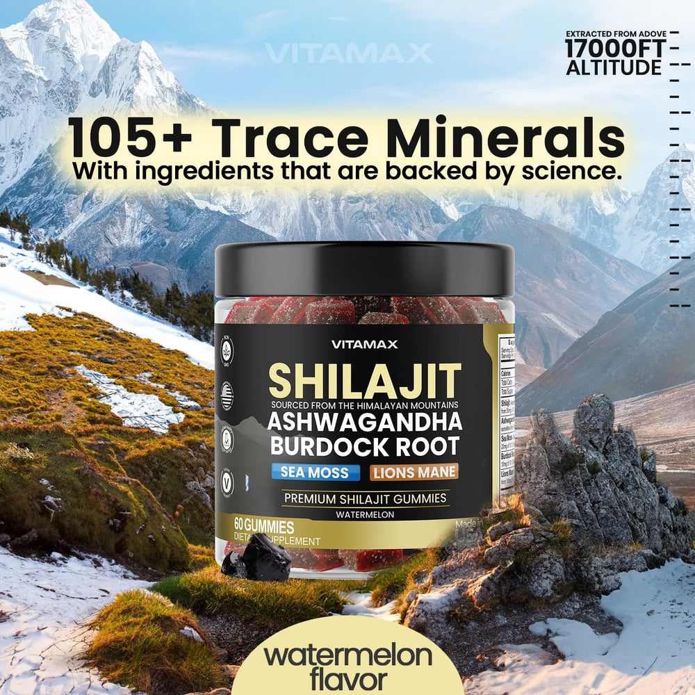 Watermelon flavored Shilajit Gummies close-up