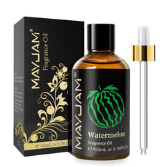 MAYJAM Watermelon fragrance oil in a 100ml amber glass bottle with dropper