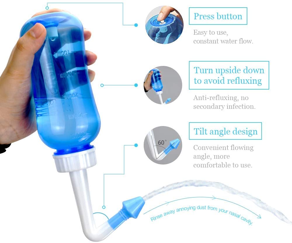 Waterpulse Neti Pot suitable for adults and kids during home nasal care.