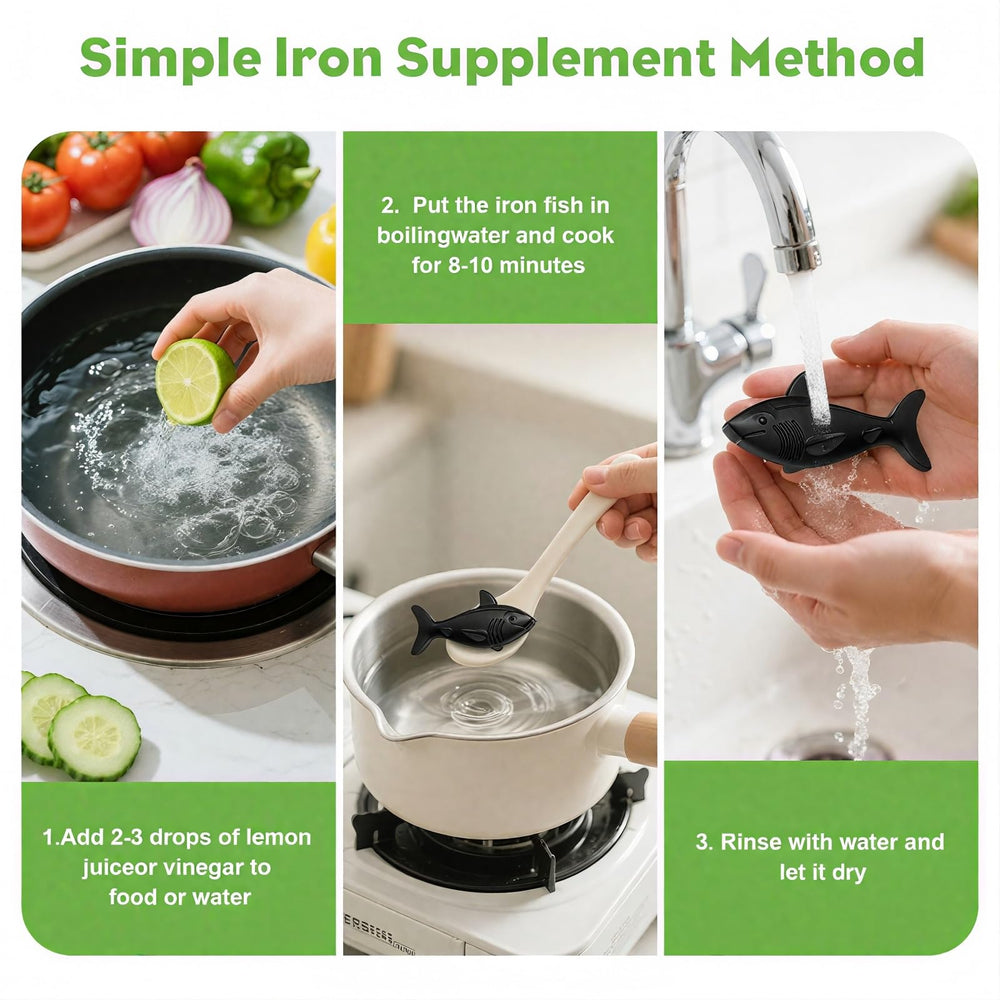 Iron infusion process: boiling with acidic ingredients