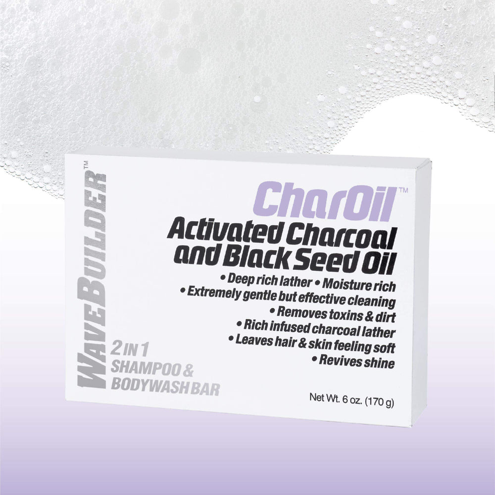 Bar on towel after use, emphasizing nutrient replenishment for skin and hair.