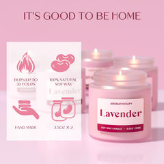 Candle gift set packaging with ribbon