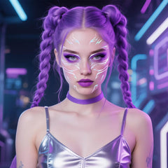 Waxkure anime purple tattoo design 6 adds wearable detail for photoshoots and cosplayers.