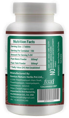 Close-up of 500 mg Neem Tulsi tablets