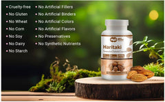 Back packaging with supplement facts and batch information