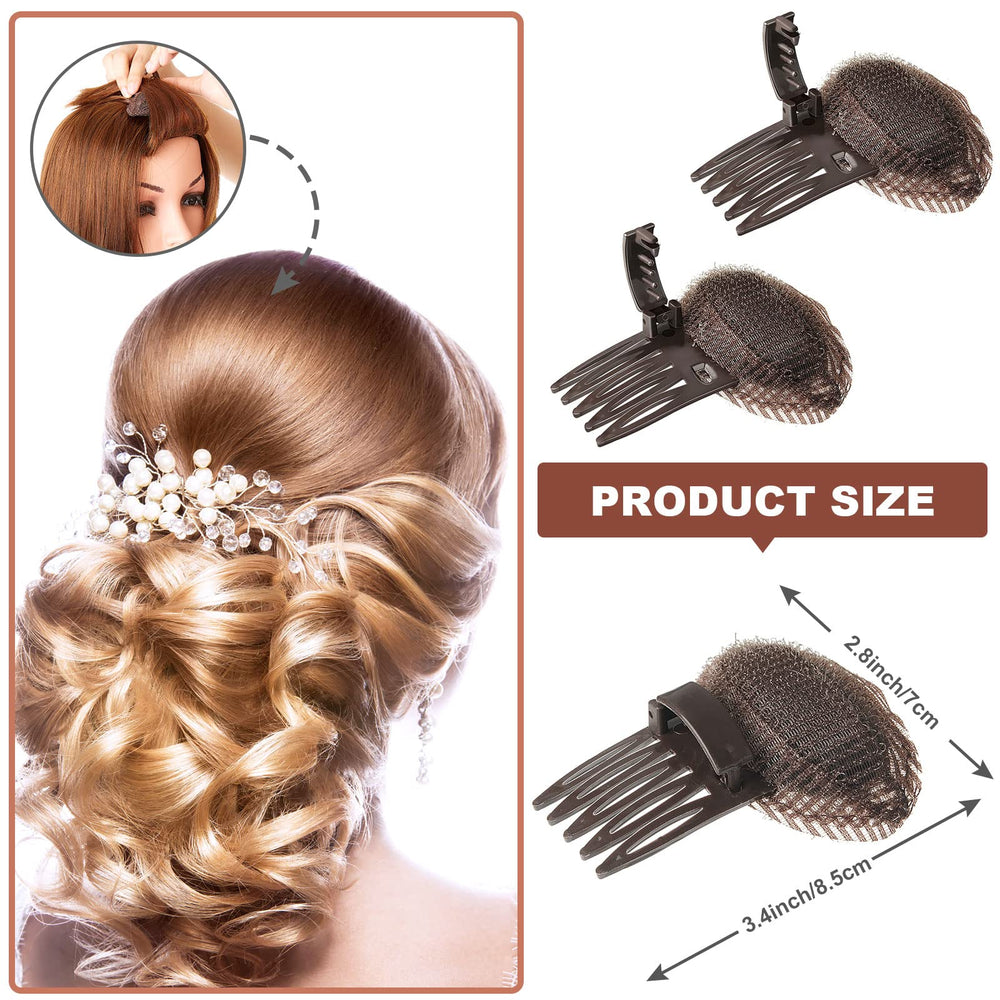 Waydress invisible fluffy sponge clip hidden under hair for natural lift.