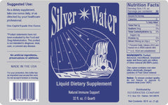 Colloidal Silver Distilled Water 3 PPM bottle close-up