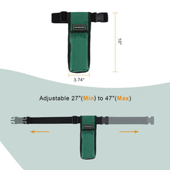 Durable oxford fabric close-up on WEARWAN holster (dark green)