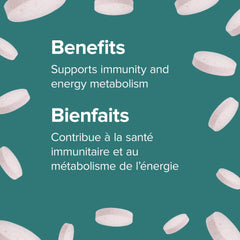 Packaging highlighting vegetarian-friendly vitamin B12 supplement