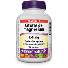 Bottle label highlighting 150 mg per capsule
