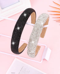 Wecoe rhinestone headband inner-soft lining ensures comfortable wear.