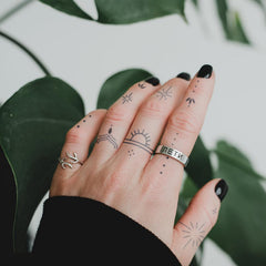 WEEKINK hand tattoo stickers with butterfly motif for delicate, realistic accents