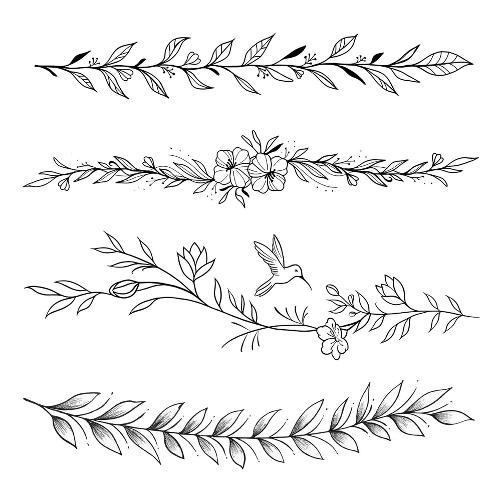 WEEKINK Vine Leaf wrap tattoo on wrist for everyday wearable beauty