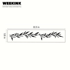 WEEKINK vine tattoo upper arm sleeve with seamless wrap.