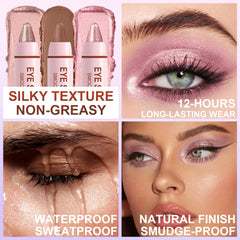 WEEMAY waterproof long-lasting eyeshadow swatches demonstrate fade-proof wear.