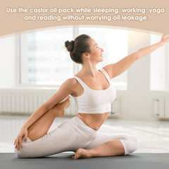 Reusable and machine-washable care for castor oil pack wrap
