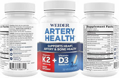 Weider Artery Health packaging with ingredients