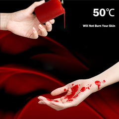 Romantic candle ambiance with wax drizzle