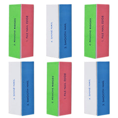 WEILUSI nail buffer block pink showing smooth edge prep