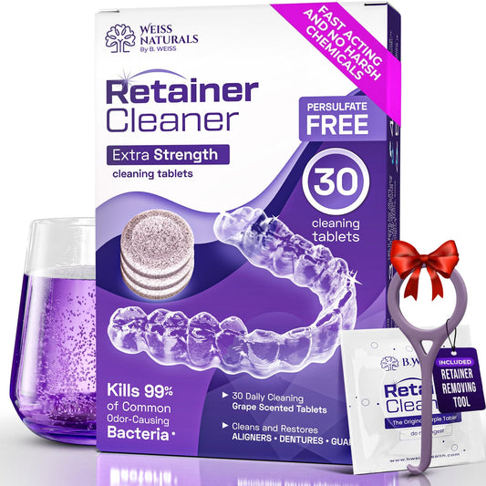 Weiss Naturals Retainer Cleaner packaging front