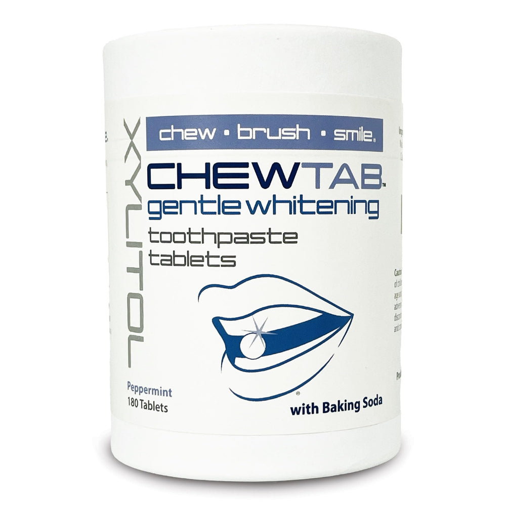 Weldental Chewtab Peppermint 180-count refill – front view