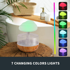 Weljoy Zen Raining Cloud Night Light Diffuser BPA-free materials