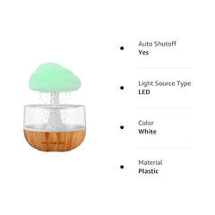 Weljoy Zen Raining Cloud Night Light Diffuser functioning without power