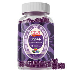 Well&Whole Dopamine Gummies bottle front view in berry flavor