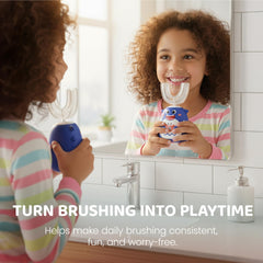 IPX7 waterproof seal shown with toothbrush
