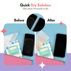 Coated lenses safely cleaned with Well-Kept wipes