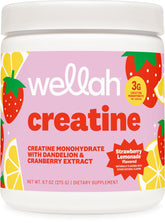 Wellah Creatine for Women Strawberry Lemonade serving