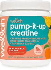 Wellah Creatine for Women Tropical Punch bottle with 50 servings