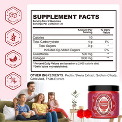 Close-up of strawberry-flavored gummies