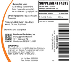 Wellbeing concept with N-Acetyl L-Cysteine supplement imagery
