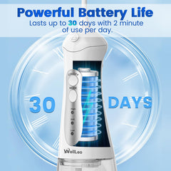 WellLeo USB charging port on the water flosser
