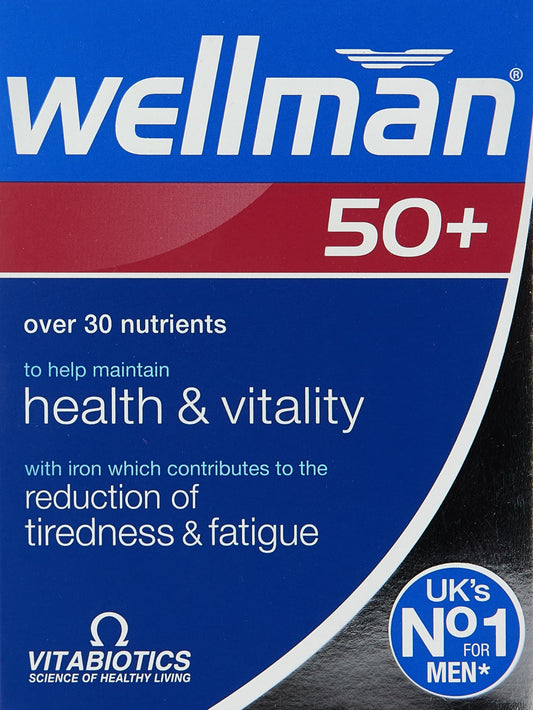 Wellman 50+ Advanced Vitamin & Mineral Supplement bottle front