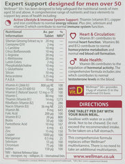 Wellman 50+ packaging and tablets