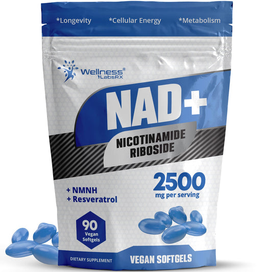 WellnessLabsRx NAD+ NMNH softgels bottle front view