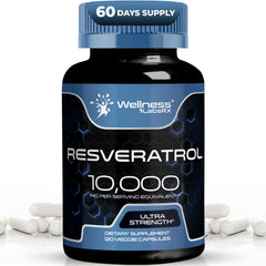Wellness LabsRx Resveratrol bottle with 120 capsules