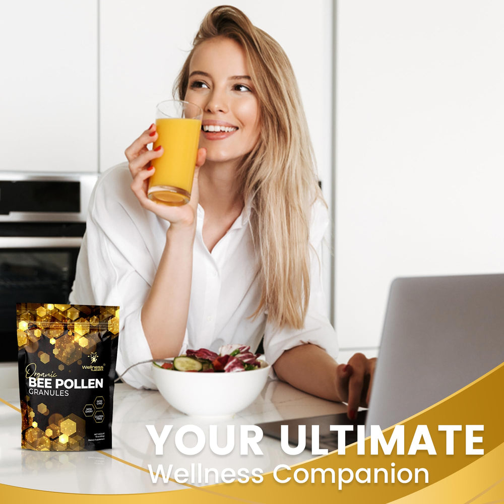 WELLNESS LABSRX Bee pollen sourcing emphasizes sustainability.