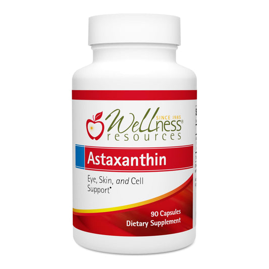 Wellness Resources Astaxanthin 6 mg bottle label