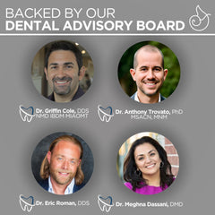 Minty fresh breath close-up with toothpaste