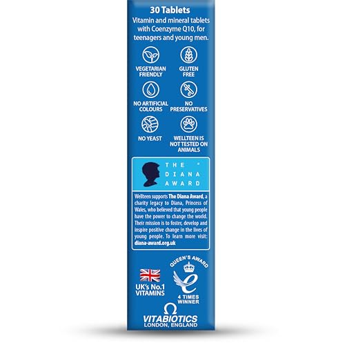 Vitabiotics Wellteen Him bottle on white background