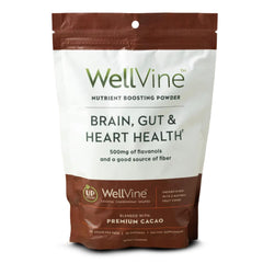 WellVine Nutrition Boosting Blend container with powder